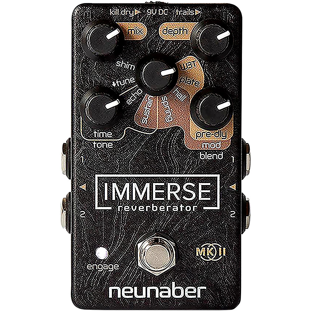 Neunaber Immerse Reverberator Mk II Стерео педаль эффектов реверберации, черная