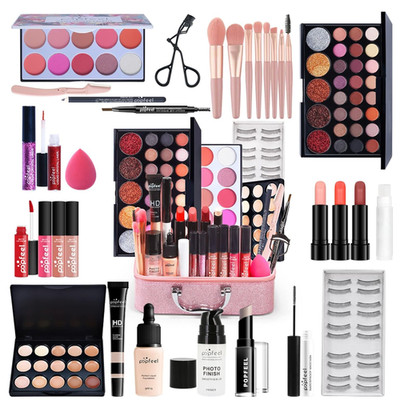 FantasyDay Make-up-Palette Multifunktions Set Gesicht Augen Lippen