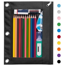 Pencil Pouch for 3 Ring Binder, Large Pencil Case Pouch Binder