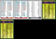 Topps Checklist (5) Card Lot -