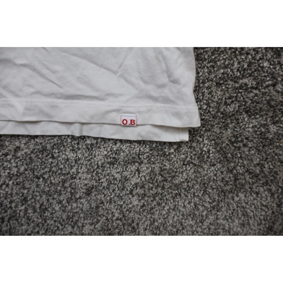 Camiseta Orlebar Marrón Para Hombre XL Blanca Roja Logo Algodón Foto 2 de 4