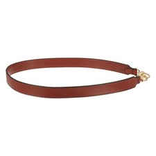 38 Inch Leather Purse Strap, 1 Inch Wide Strap with Gold Buckles, Dark Burgundy