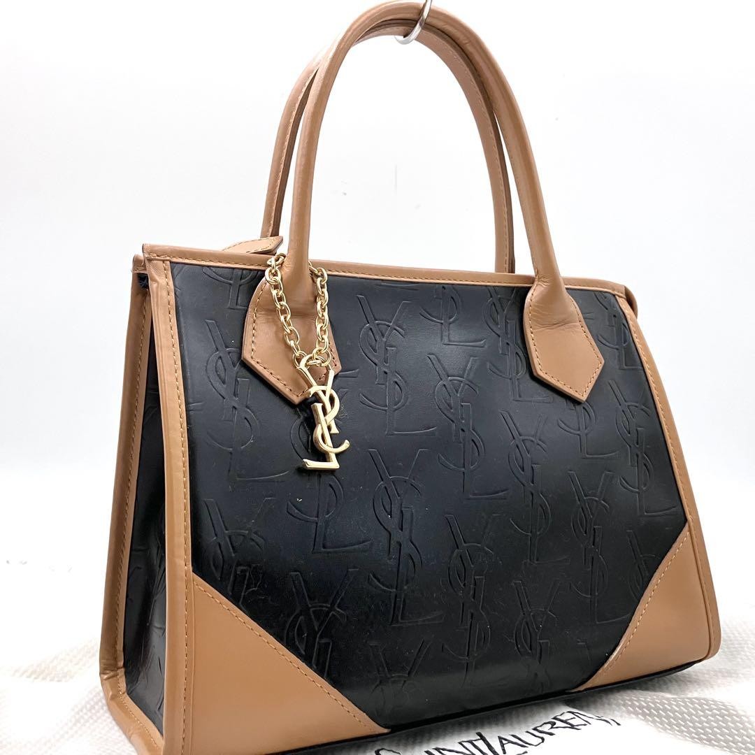 Saint Laurent 2904 Cassandra Metalwork Embossed Tote Handbag #PG60MB