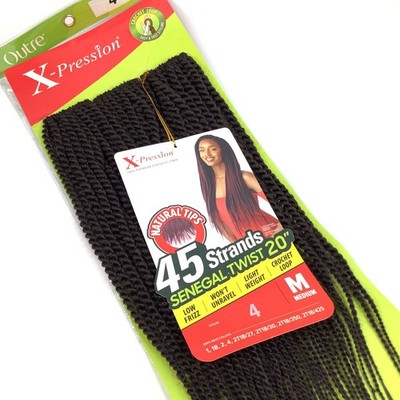 Outre X-Pression Senegal Twist 20'' Hair Extensions Color 4 Crochet Loop