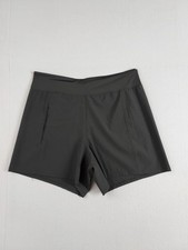 Hurley Women Athletic Short XL Black High Rise Ultra Stretch Moisture Wicking