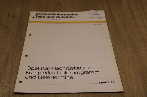Opel  Katalysator Nachrüstung VH  1990 xb12491