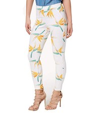 Hue Womens Tropical Floral Simply Stretch Skimmer Leggings Size M