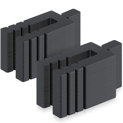 250 Pcs 1/16'' x 3-1/2'' Stack Shims Bulk Stackable Black Shims for Windows & D...