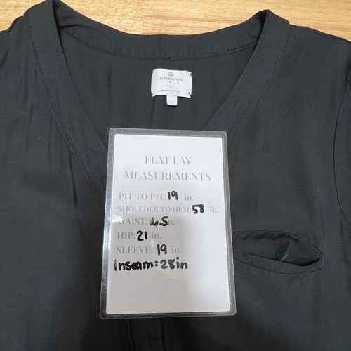 Tuta jogger manica lunga Alternative Apparel donna L nera con tasche - Foto 8 di 8