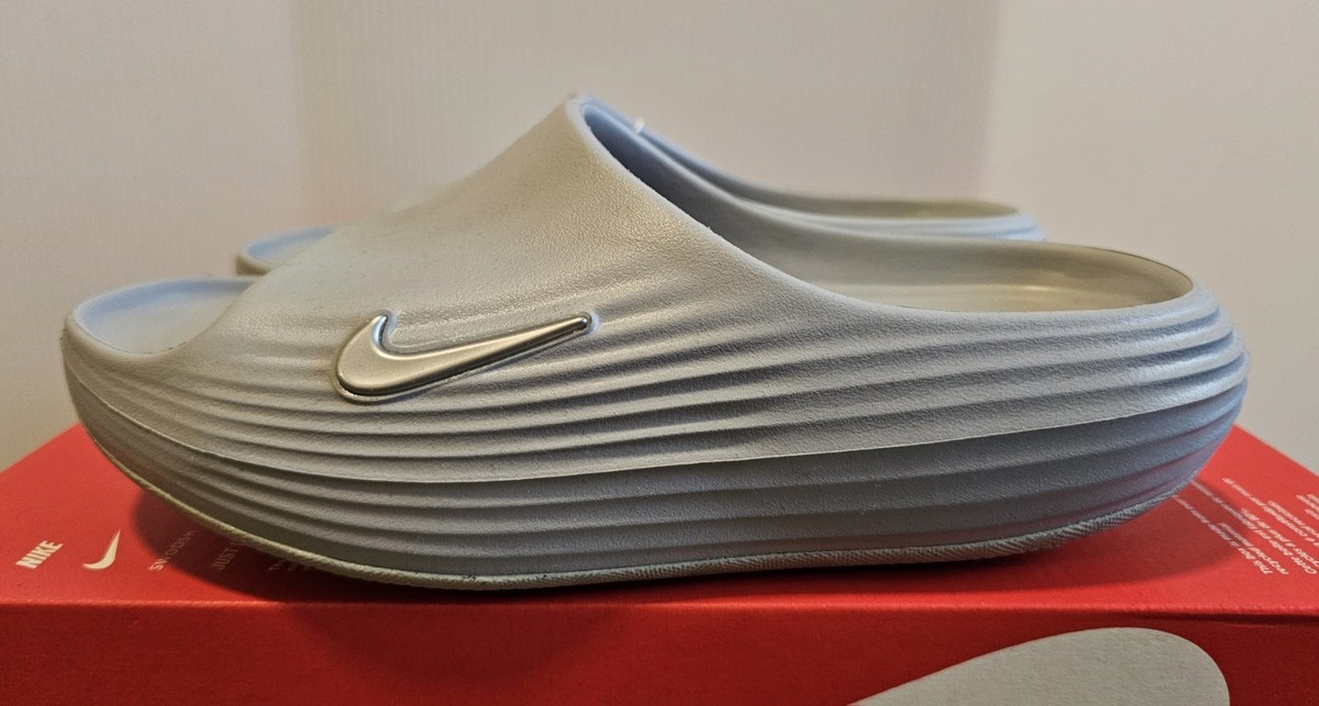 Size 10 - Nike ReactX Rejuven8 Slides Wolf Grey Men's Sandals