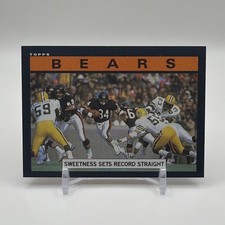 Walter Payton - sweetness sets the record straight 22 Chicago Bears Topps 