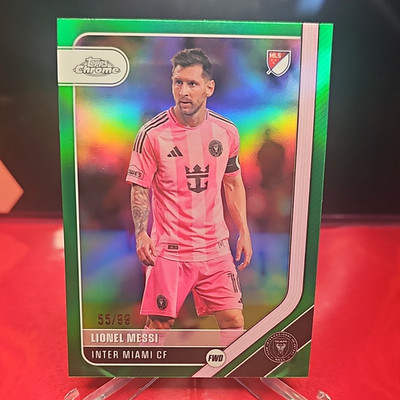 Lionel Messi 55/99 Green Refractor Inter Miami CF Topps 2026 Chrome MLS #10