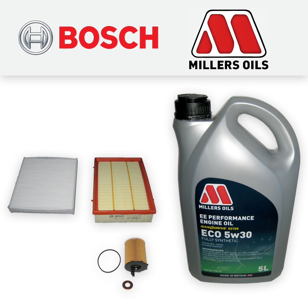 SERVICE KIT for FORD FOCUS MK2 1.6 TDCI OIL AIR CABIN FILTERS +OIL (2004-2007)