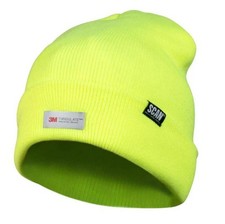 Scan Hi-Vis Beanie Hat Yellow One Size Fits All