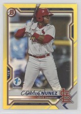 2021 Bowman Draft 1st Edition Yellow Foil 47/75 Malcom Nunez #BD-56 0m4q