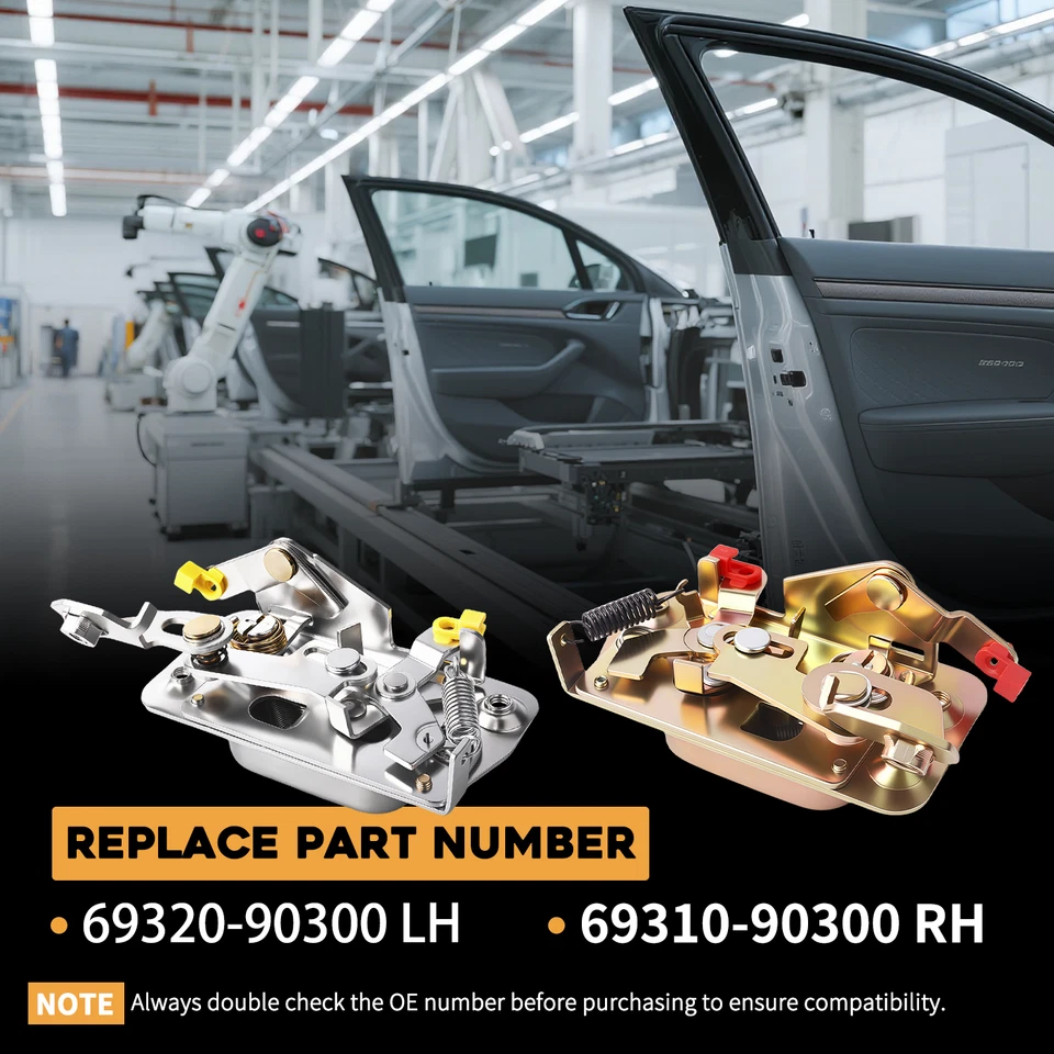 Fit Toyota Land Cruiser Fj40 Fj45 Bj40 75-84 Door Lock Latch (Pair) 69310-90300 - Изображение 2 из 4