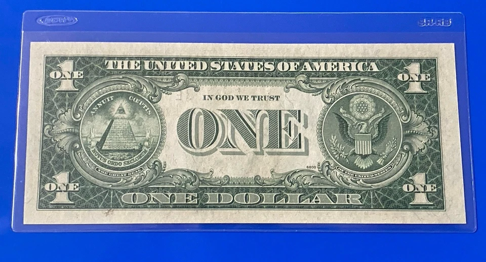 1935-H $ 1 DOLLAR SILVER CERTIFICATE Block E-J UNCIRCULATED - Image 3 of 3