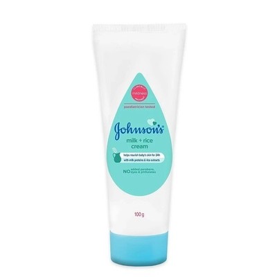 Johnson's Baby Milch- und Reiscreme für den Sommer, 100g
