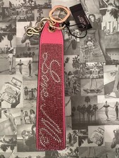 NWT Victoria's Secret Pink Rhinestone LOVE ME Logo Keychain Wristlet Strap