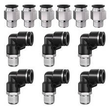 1/4" Tube OD to 1/8" NPT Thread Push to Connect Fittings,Pneumatic Quick Air Hos