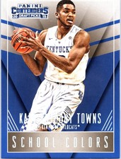 2015 Panini Contenders Draft Picks #24 Karl-Anthony Towns School Colors
