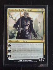 Sorin Lord of Innistrad 142 MTG Dark Ascension Mythic WB Planeswalker Regular NM