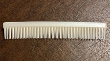 Denman Teasing Hair Comb D12 Teaser 3 Row Comb Vintage White England