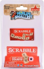 World's Smallest Scrabble Classic Tabletop Game Portable Fun for All Ages - NEW