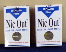 2 Pack Nic Out Cigarette Filters - Quit Smoking Alternative 60 filters 