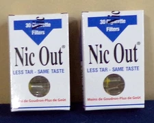 2 Pack Nic Out Cigarette Filters - Quit Smoking Alternative (60 filters)