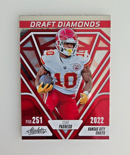 PANINI ABSOULTE DRAFT DIAMONDS 2023 ISIAH PACHECO NFL FOOTBALL CARD