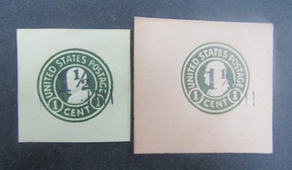 nystamps US Cut Square Stamp # U496 U497 Mint H S11x3262