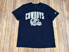 Dallas Cowboys Nike Blue T Shirt Men’s Medium Helmet Logo