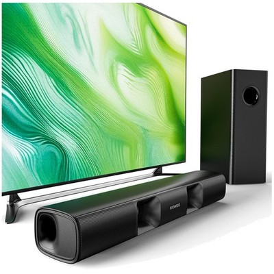 17-Inch Sound Bar with Powerful Subwoofer and Bluetooth 5.3 for TVs & PCs'