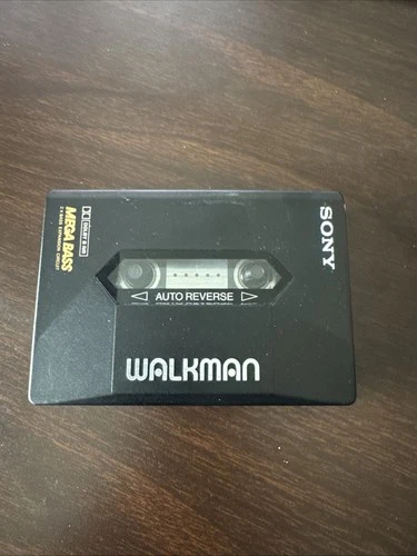 Vintage Sony Walkman MEGA BASS WM 2091  Cassette Player Black RARE Untested
