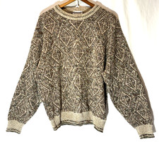 VTG Florence Tricot Sweater Made in Italy Coogi Style Cosby Dad