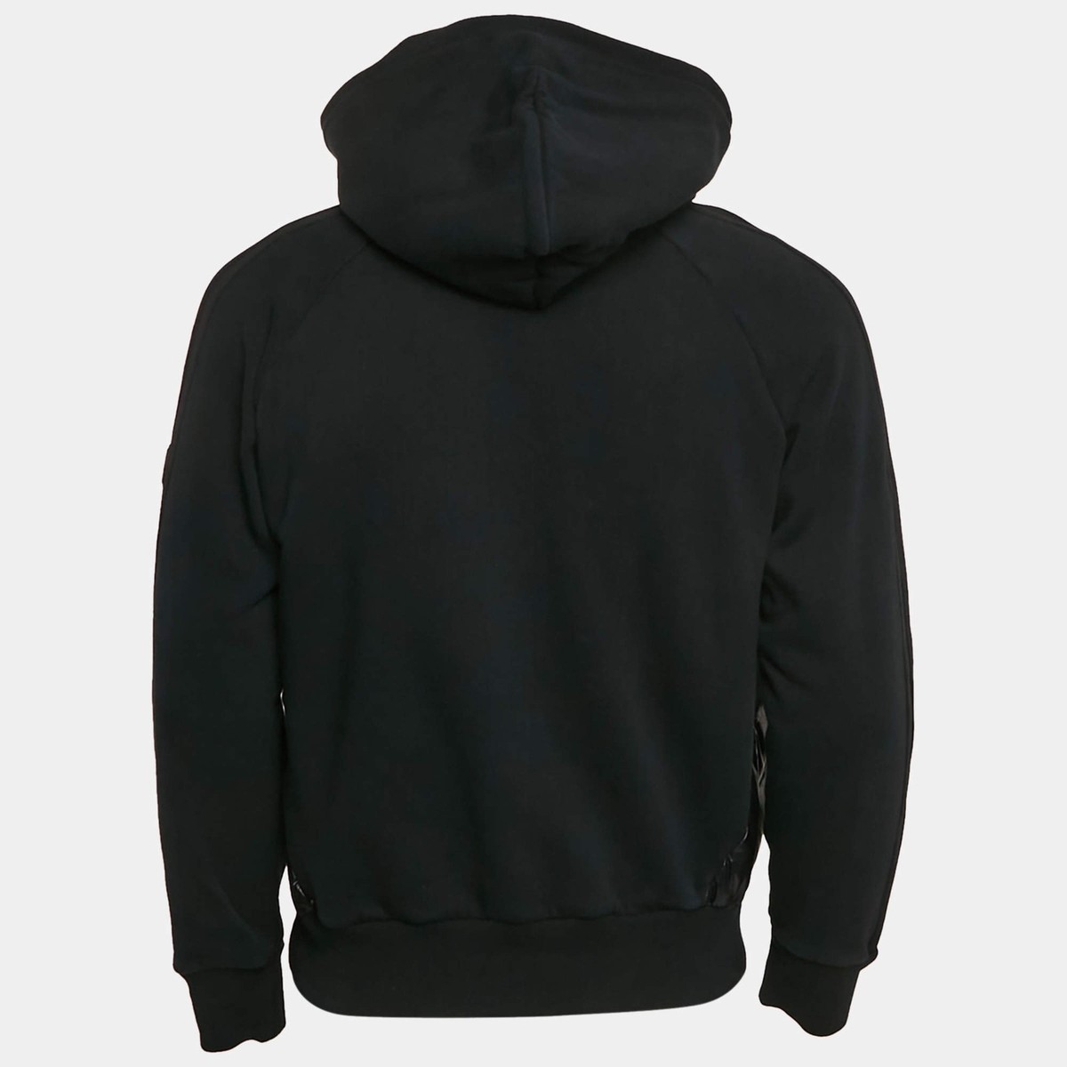 Moncler x Adidas Black Cotton Knit Puffer Trim Hoodie XS | eBay