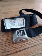Buckle-down Skategoods Honda Seatbelt Belt Black Adjustable Skater Y2k Usa Made Buckle-down Skategoods Honda Seatbelt Belt Black Adjustable Skater Y2k Usa Made