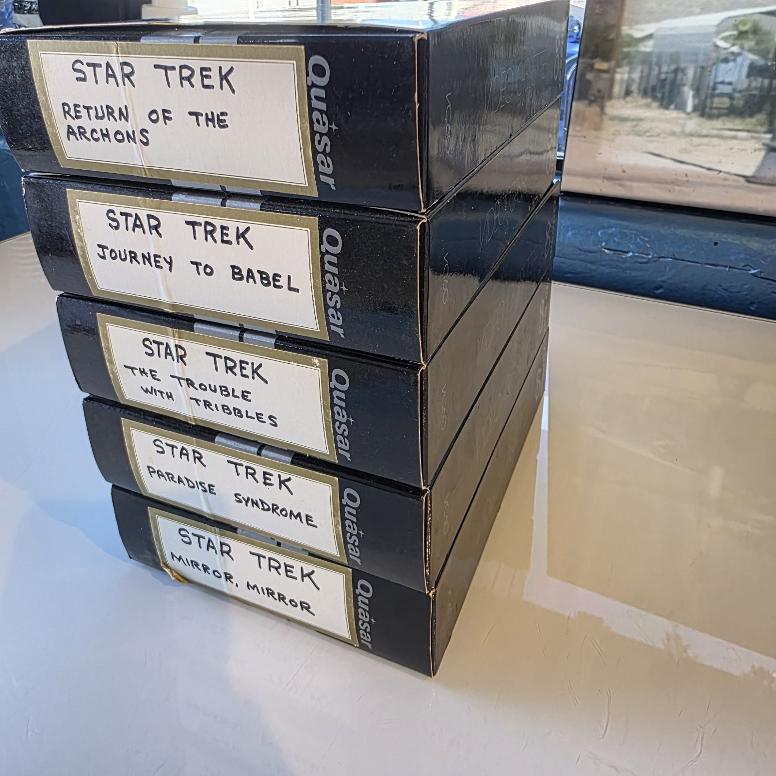 Vintage Quasar VX Video Cassette Lot of 5 VC60 Great Time Machine NOT VHS