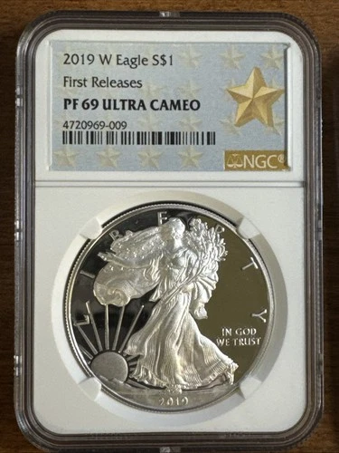 2019-W $1 Proof American Silver Eagle First Releases NGC PF69 West Point Star