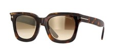 Tom Ford LEIGH-02 FT 1115 Havana/Brown Shaded Mirrored 52G Sunglasses