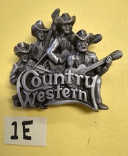 Vintage 1981 Bergamot Brass Works , Country Western Belt Buckle T-96