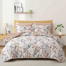 7PCS Comforter Sets Bed in a Bag Queen or King Bed Blanket with Fitted Sheet etc