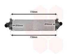 Ladeluftkühler luftgekühlt Aluminium für Ford Mondeo IV Turnier Galaxy