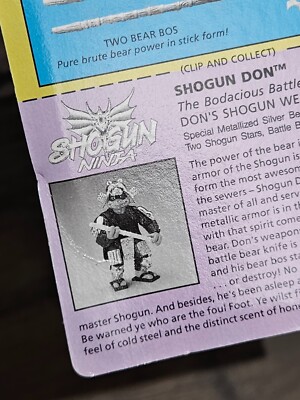 タートルズ　SHOGUN DON Shogun Don 100% Complete W/Card Teenage Mutant Ninja Turtles