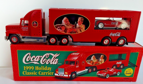 Coca-Cola 1999 Holiday Classic Carrier Lights Up - with 53 Classic Corvette, NEW - Picture 12 of 12