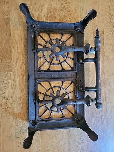 Vintage Cast Iron Double Burner Camper Stoves (Sold As Is) American Stove Comp. - Bild 10 von 10