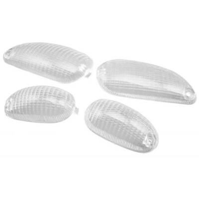 Clignotant Verres STR8 Blanc Pour Gilera Stalker - Lot De 4 Verres De Clignotants