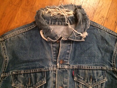 Vtg Levi's Big E Denim 42 44 Type 3 2 Pocket jacket 557 558