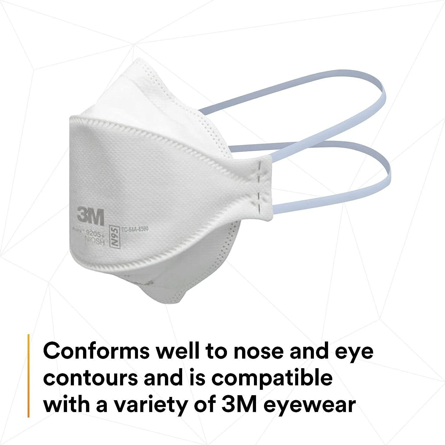 3M Aura 9205+ N95 Particulate Respirator Disposable Protective Mask 100PCS